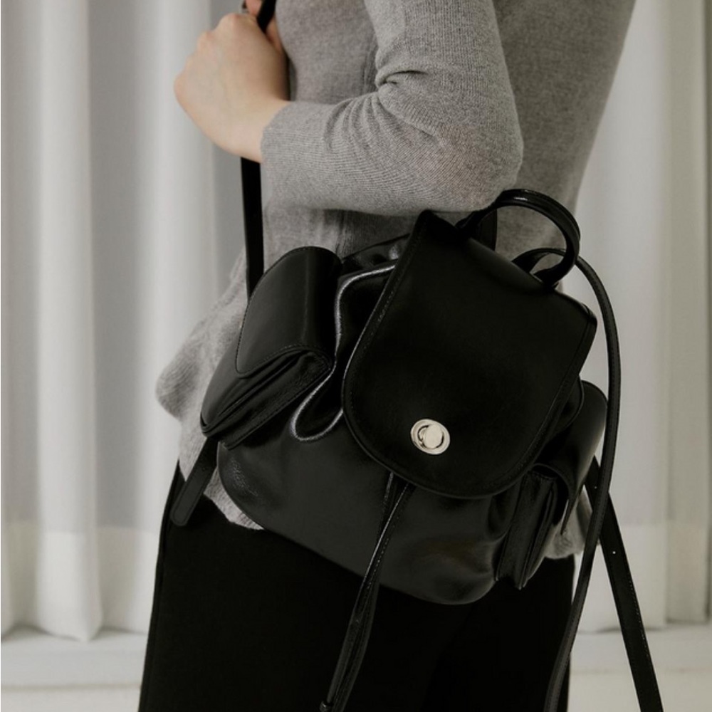 NWT NdeaRose Leather Backpack Korean brand - Picture 3 of 10
